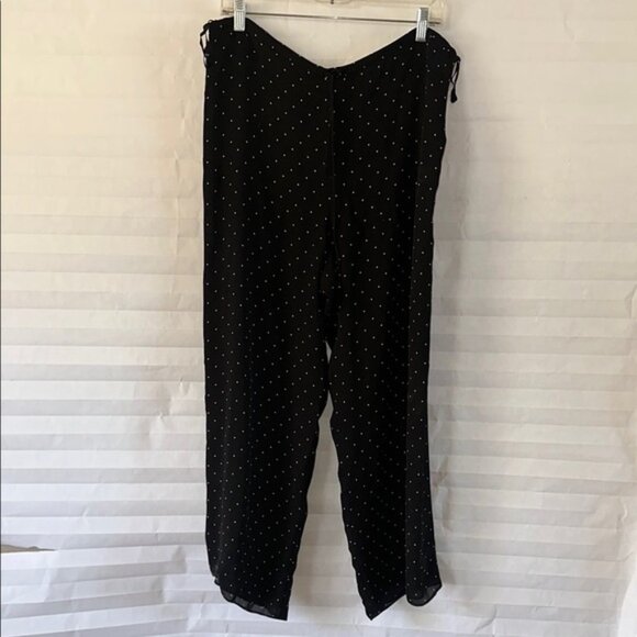 Ralph Lauren Women's 100% Silk Drawstring Pants Beige Size 12P Luxury Pants - Picture 1 of 4